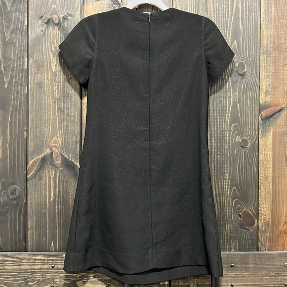 Vtg Karta Shift Dress M Embellished Beaded Mini Polyester Black Holiday Formal - Picture 6 of 10